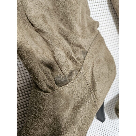 Jasmin Women's Boots Size 8M High Heel Slouch Taupe Fabric Upper Platform - Picture 9 of 9